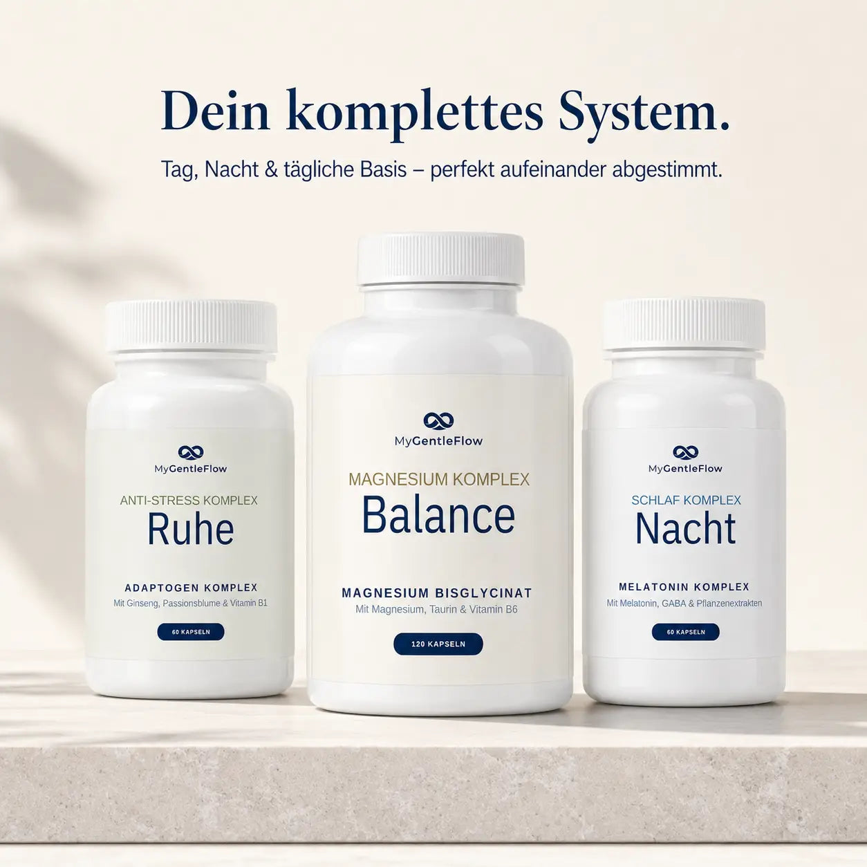 GentleFlow Set – Schlaf, Ruhe & Balance | 3er-Set für Tag & Nacht