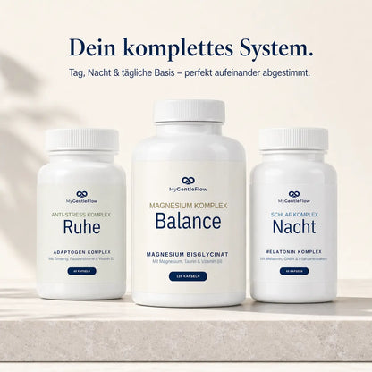 GentleFlow Set – Schlaf, Ruhe & Balance | 3er-Set für Tag & Nacht