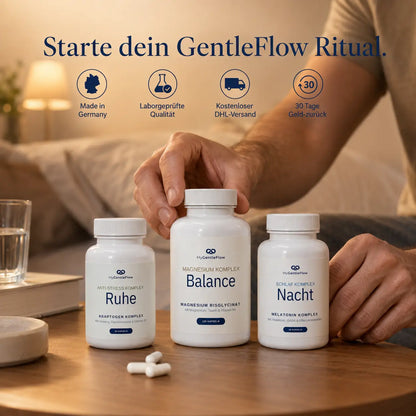 GentleFlow Set – Schlaf, Ruhe & Balance | 3er-Set für Tag & Nacht