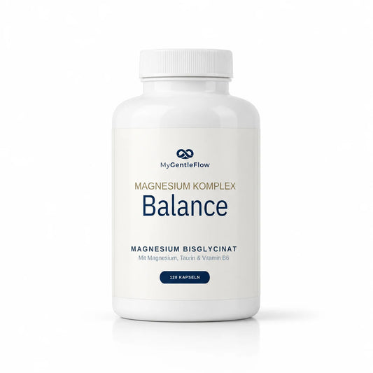 Gentle Balance – Magnesium Bisglycinat mit Taurin & Vitamin B6 | 120 Kapseln
